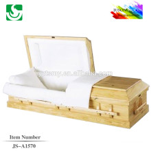 JS-A1570 luxury hot sale American wooden caskets supplier